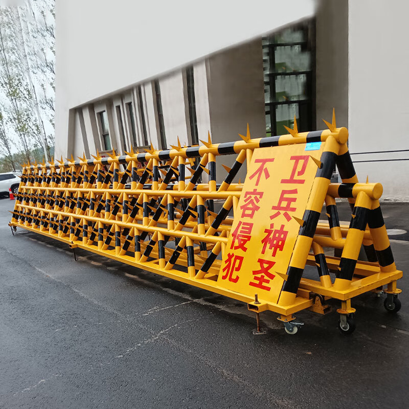 移动拒马护栏 某景区入口 临时管控布置图(图1)